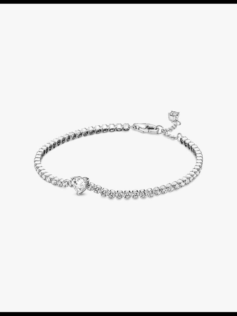 Pandora Sparkling Heart Tennis Bracelet 590041c01-16Sterling silver